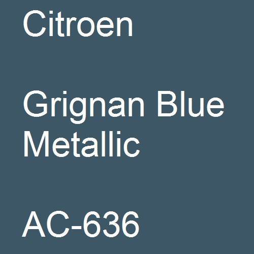 Citroen, Grignan Blue Metallic, AC-636.